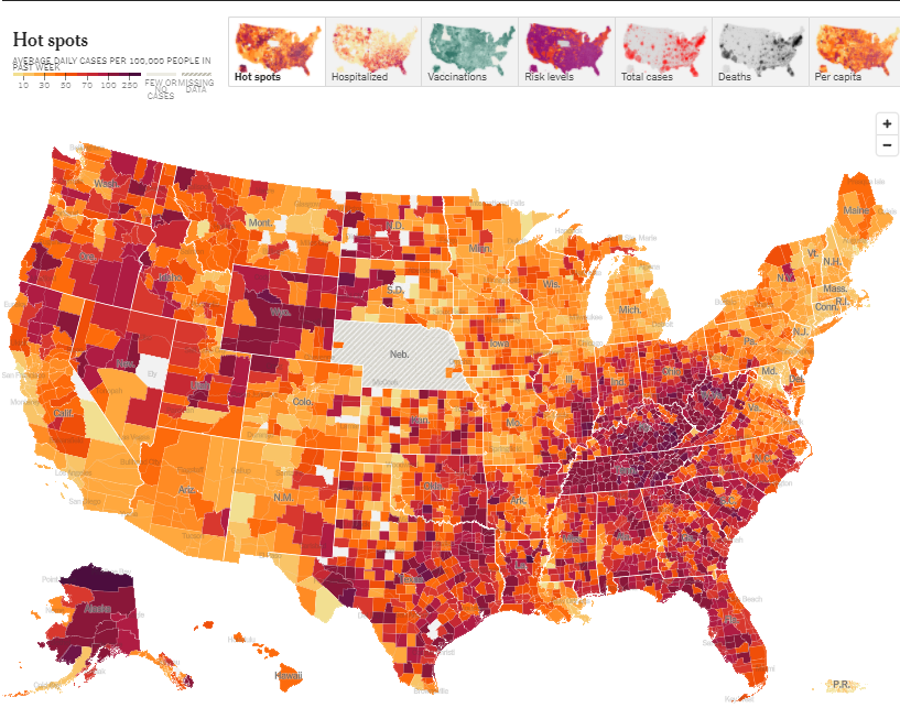 【美疫情地图几乎全红,美国疫情地图及实时播报】